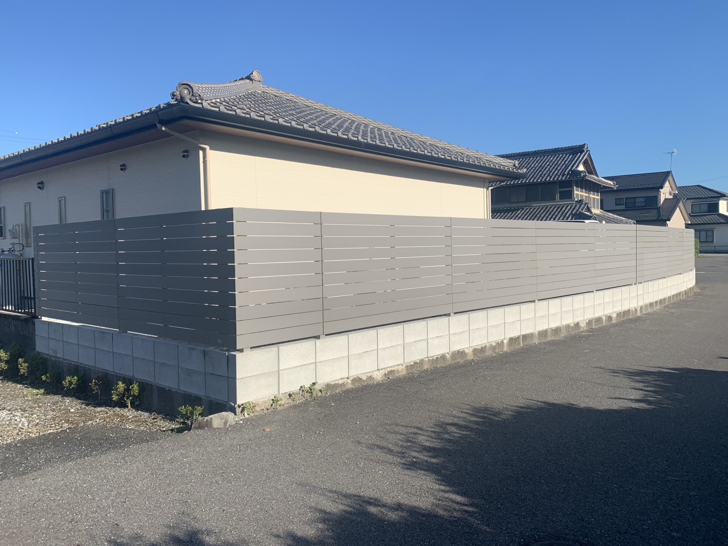 大垣市　タイルデッキ工事