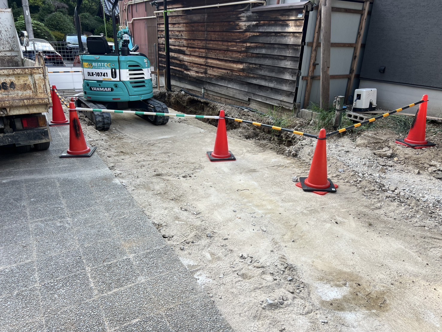 大垣市　インターロッキング施工　名古屋市　外構工事