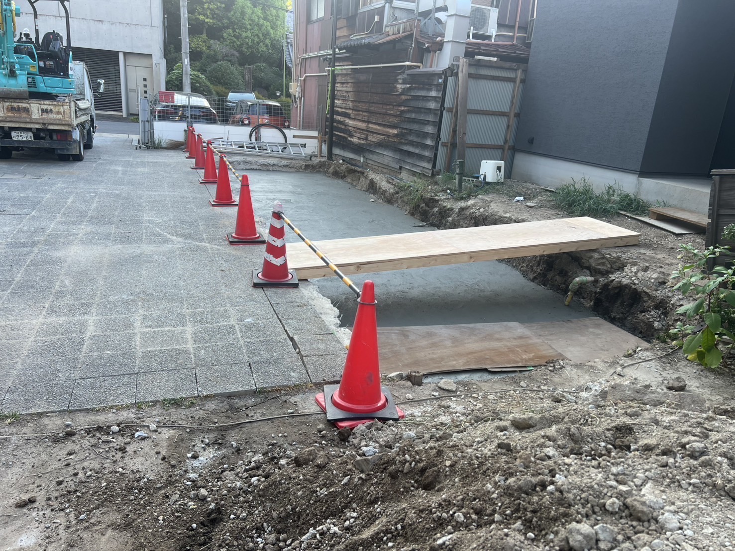 大垣市  インターロッキング施工　名古屋市　擁壁工事